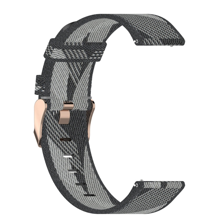 20mm 條紋編織尼龍錶帶 適用於三星Galaxy Watch 42mm, Galaxy Active / Active 2, Gear Sport, S2 Classic