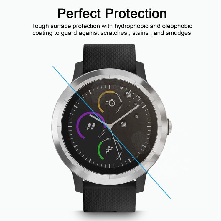 2片裝 恩凱草帽王子 佳明Vivoactive 3 智能手錶 0.2mm 9H表面硬度 2.15D弧邊 防爆鋼化玻璃膜