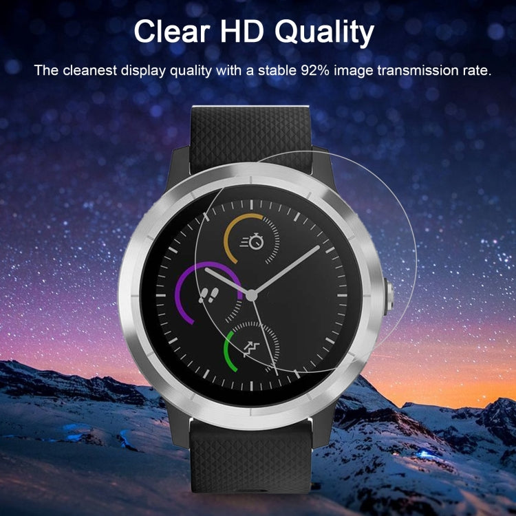 2片裝 恩凱草帽王子 佳明Vivoactive 3 智能手錶 0.2mm 9H表面硬度 2.15D弧邊 防爆鋼化玻璃膜