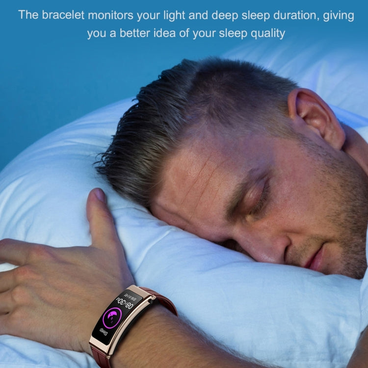 K13 1.14英寸耳機分離式皮錶帶智能手錶 支持藍牙通話  , Leather Band (Black), Leather Band (Brown)