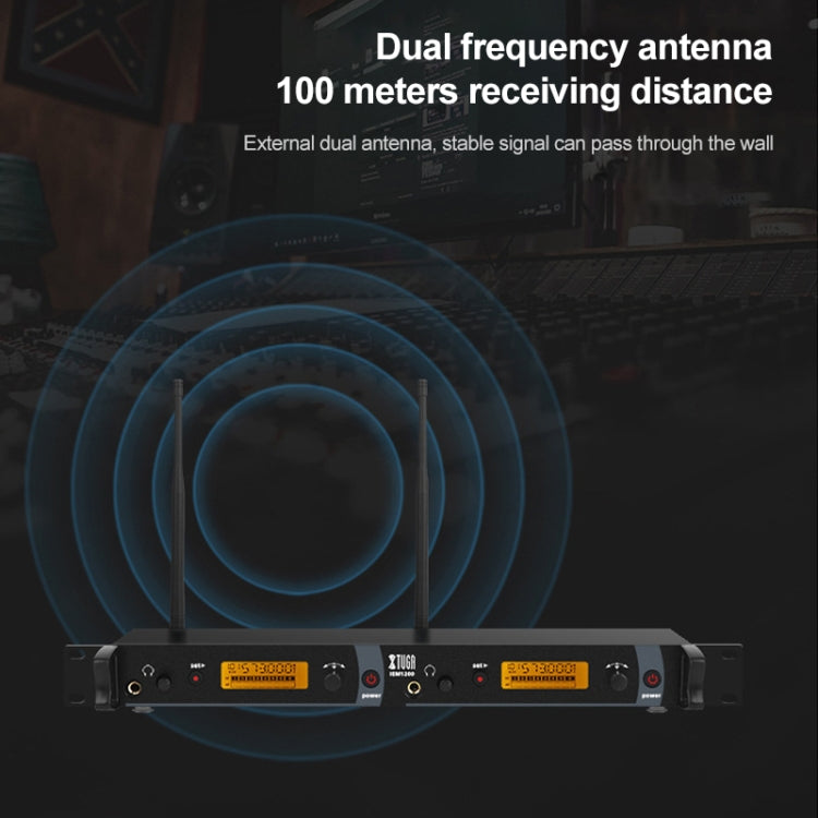 XTUGA IEM1200 Wireless Transmitter 4 Bodypack Stage Singer In-Ear Monitor System