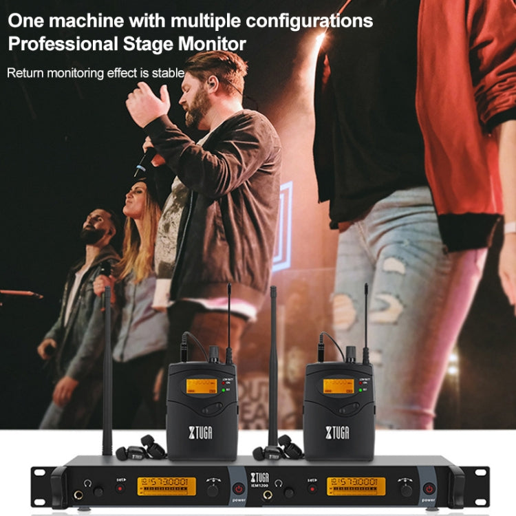 XTUGA IEM1200 Wireless Transmitter 10 Bodypack Stage Singer In-Ear Monitor System