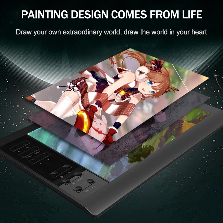 10Moons G10 手機平板電腦繪圖數位屏, 帶8192無源筆