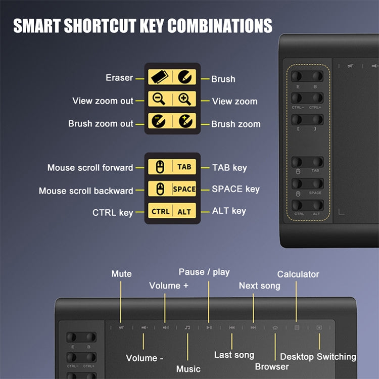10Moons G10 手機平板電腦繪圖數位屏, 帶8192無源筆