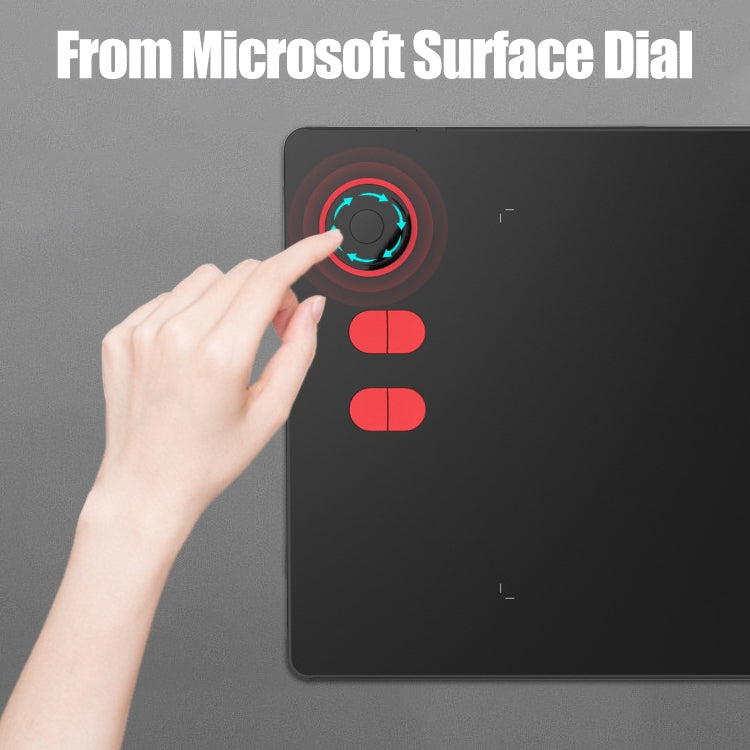 10Moons G20 可連接手機平板電腦繪圖魔圈數位板, 帶8192無源筆