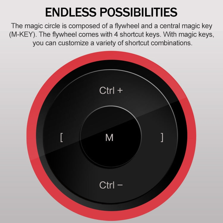 10Moons G20 可連接手機平板電腦繪圖魔圈數位板, 帶8192無源筆