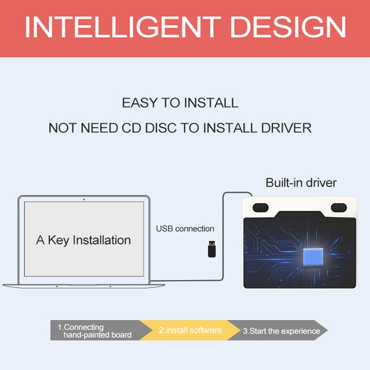 10Moons T503 可連接手機平板電腦繪圖數位板, 帶8192無源筆