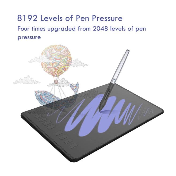 Huion Inspiroy系列 H950P 5080LPI 电子圖形繪製的數位板 帶無源數位筆