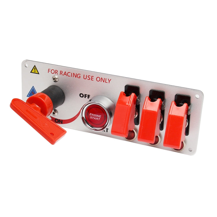 12V賽車LED點火開關 一鍵啟動組合面板
