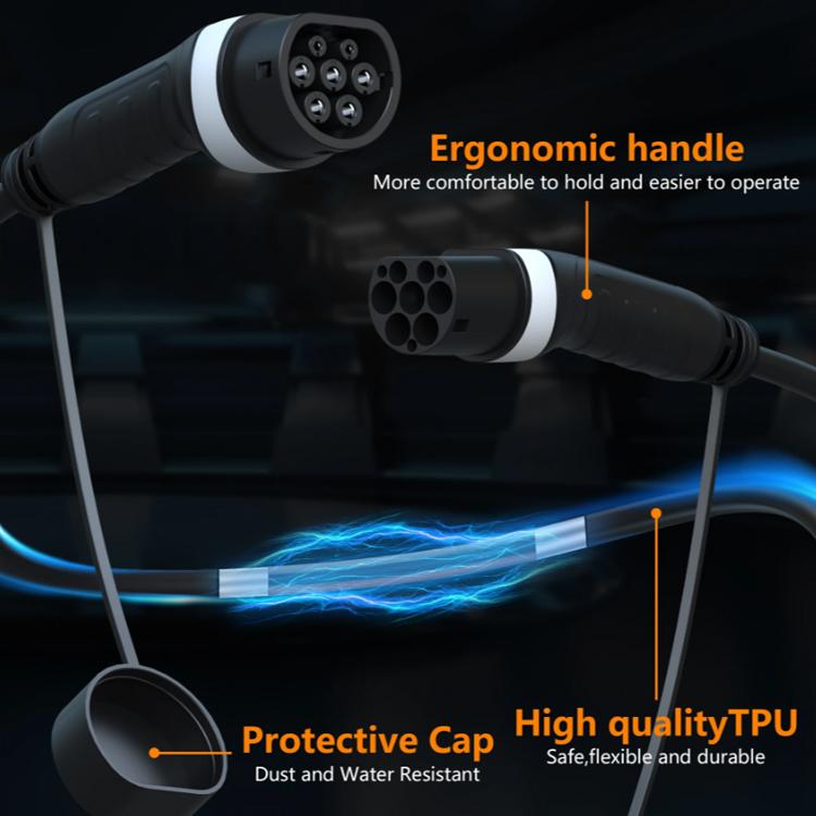 Feyree 歐標新能源電動車充電樁雙頭延長線, 480V 32A