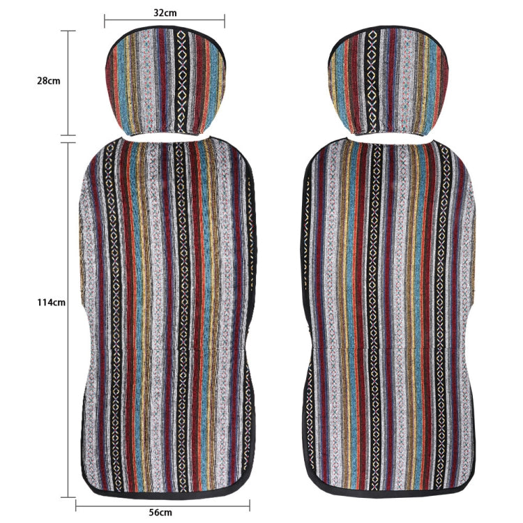 TIROL T25941 通用汽車民族風雙前座椅保護套