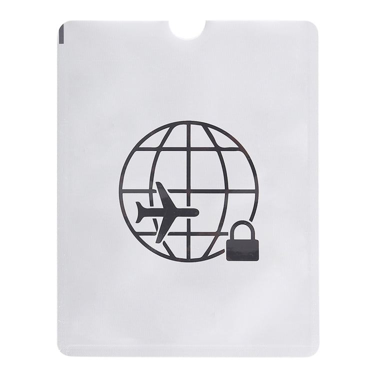 100pcs Aluminum Foil Anti Theft RFID Blocking Sleeve Passport Passbook Protector, Size: 13.5*10.5cm