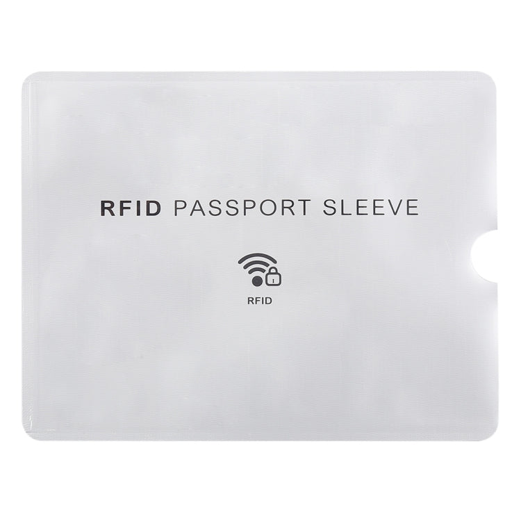 100pcs Aluminum Foil Anti Theft RFID Blocking Sleeve Passport Passbook Protector, Size: 13.5*10.5cm