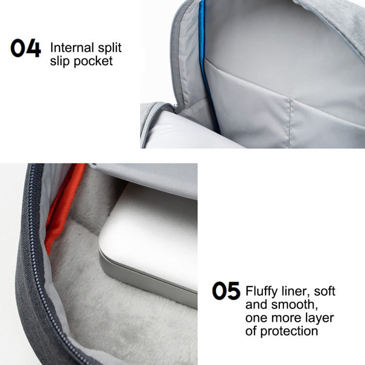 POFOKO A800系列 滌綸防水筆記本電腦手提包 適用於15英寸筆記本電腦