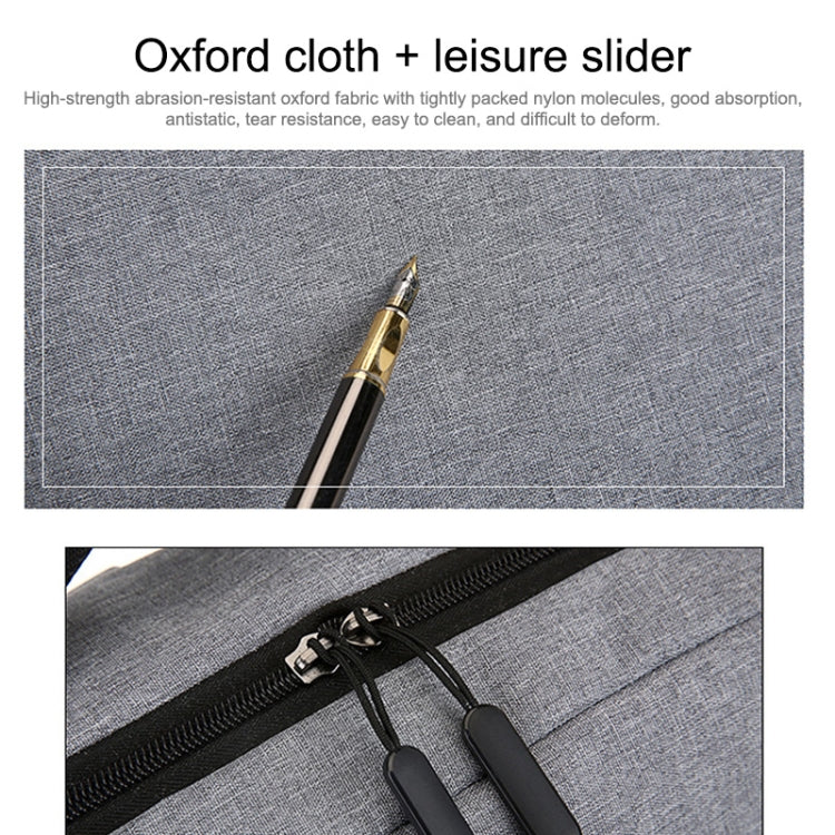 POFOKO 都市系列 大容量防水牛津布商務休閑雙肩包,外置USB充電設計 適用於15.6英寸筆記本電腦