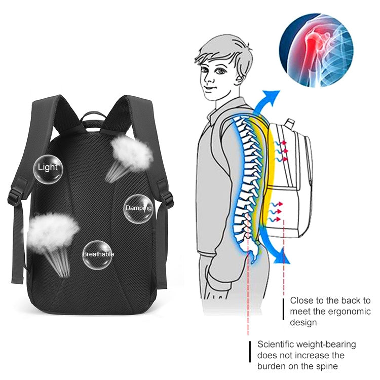 cxs-615 多功能牛津紡雙肩包 筆記本電腦包