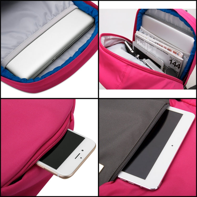 POFOKO XY 13.3英寸 時尚拼色多功能背包電腦包 尺寸：S