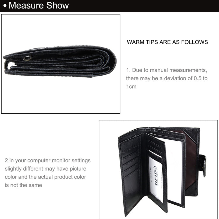1003 防磁RFID 皮質男士錢包 / 護照包 / 牛皮證件夾