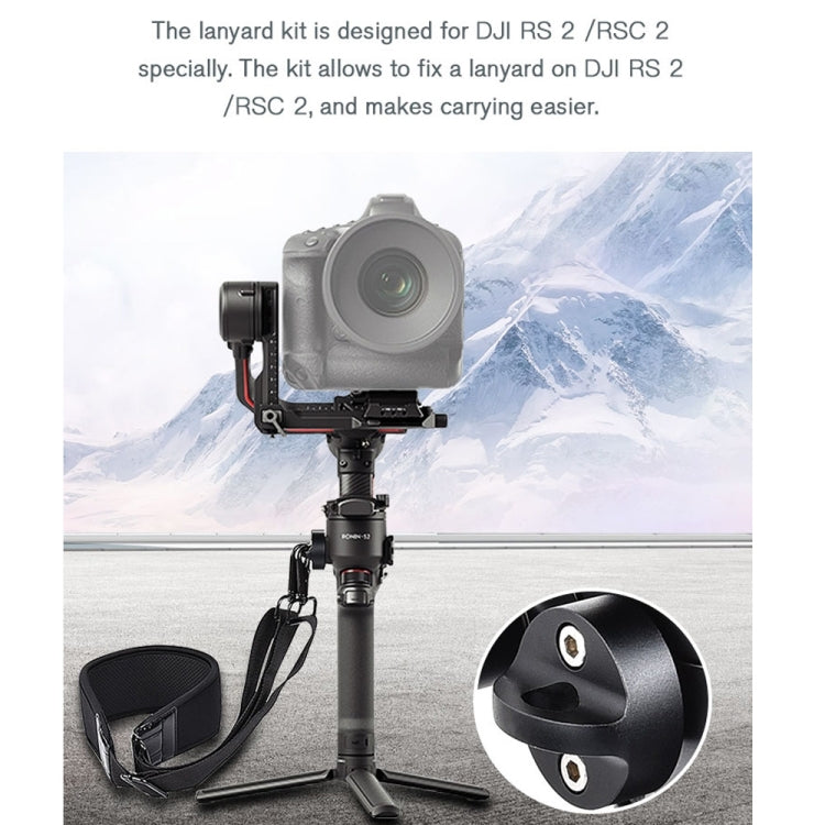 STARTRC 適用於DJI大疆如影DJI RS 2 /RSC 2單手持微單穩定器專用 加厚減壓掛繩掛帶