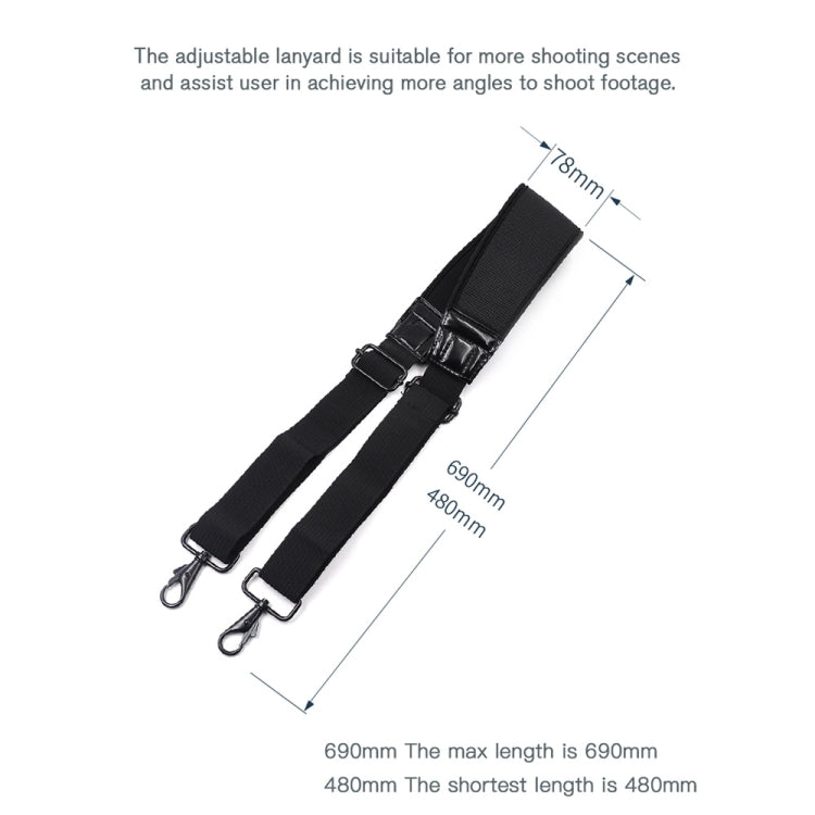 STARTRC 適用於DJI大疆如影DJI RS 2 /RSC 2單手持微單穩定器專用 加厚減壓掛繩掛帶