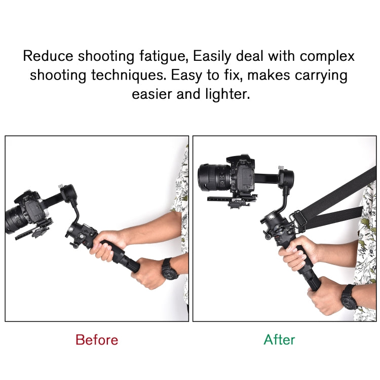 STARTRC 適用於DJI大疆如影DJI RS 2 /RSC 2單手持微單穩定器專用 加厚減壓掛繩掛帶
