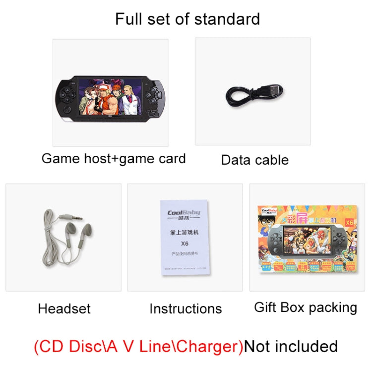 X6 PSP遊戲機帶3MP攝像頭內置10000款遊戲支持电子書/錄音/音樂視頻播放