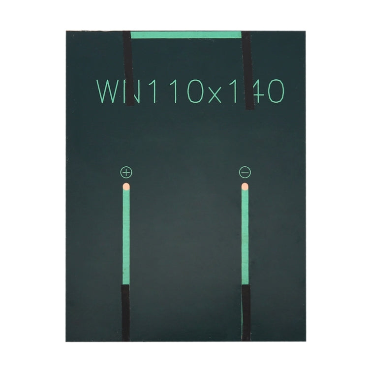 18V 1.5W 80mAh DIY太陽能電池板/太陽能電池組件，尺寸：110 x 140mm