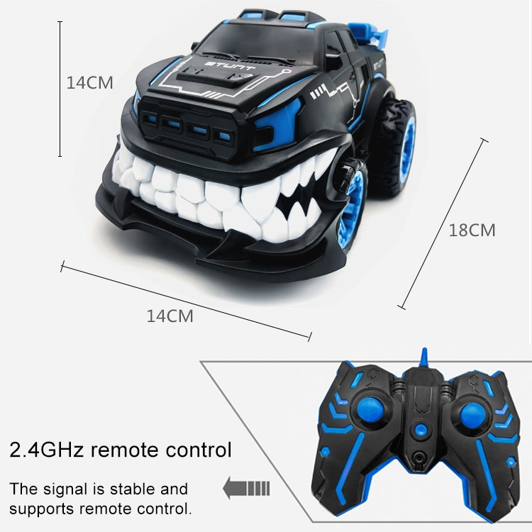 HD885J 惡魔大牙造型 360度直立旋轉特技遙控車電動玩具