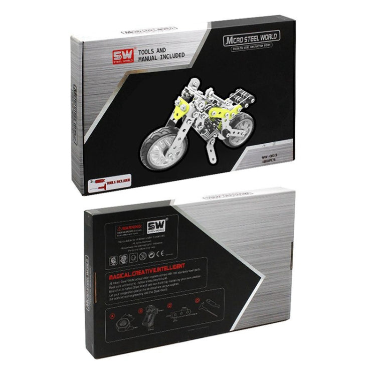 哆來趣 SW-003 188塊一賣 DIY不銹鋼街頭摩托車拼裝積木, SW-003