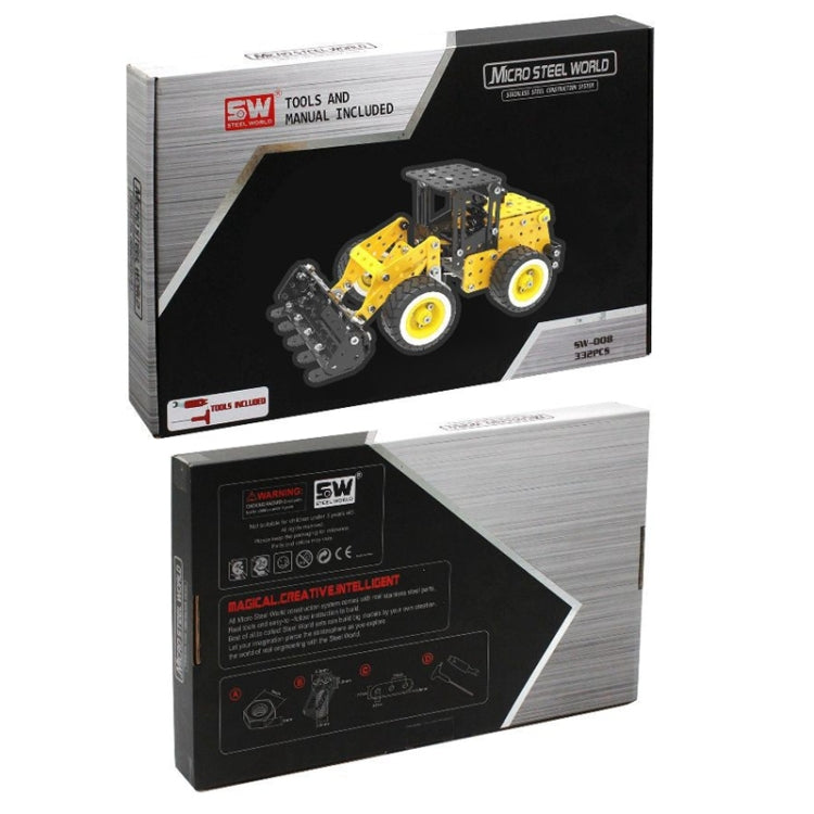 哆來趣 SW-008 332塊一賣 DIY不銹鋼裝載機拼裝積木, SW-008 Car Loader