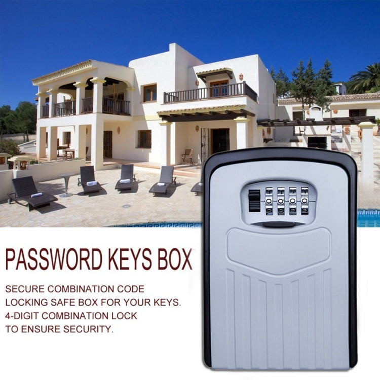 大號密碼鎖金屬收納盒 別墅壁掛式鑰匙存放盒防盜保險箱