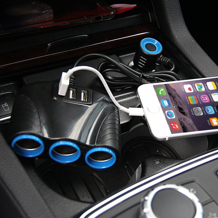 12-24V 3.1A  3個USB口&3個點煙器車充