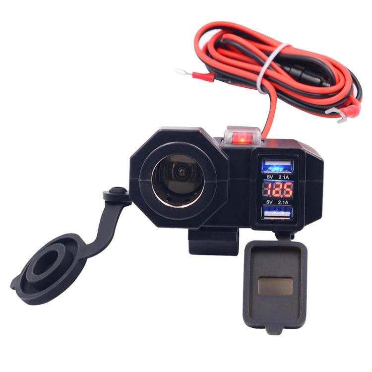 WUPP 4代 多功能摩托車USB充電器點煙器，帶藍光