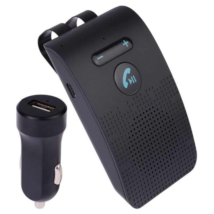 SP09 車載藍牙V4.2免提多點電話揚聲器，支持語音輸出&振動傳感器
