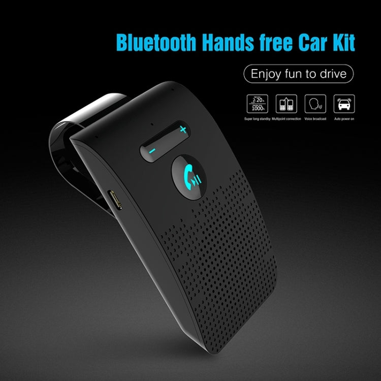 SP09 車載藍牙V4.2免提多點電話揚聲器，支持語音輸出&振動傳感器
