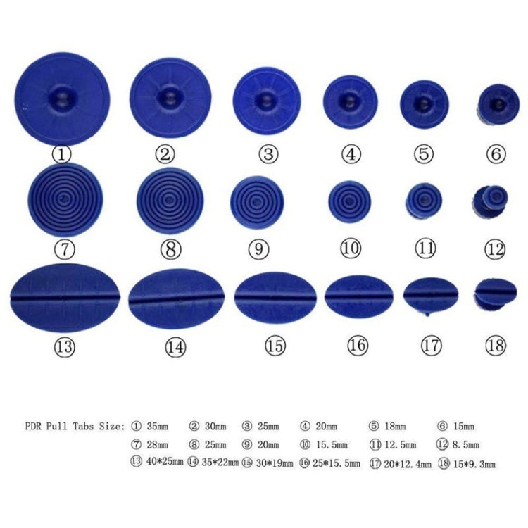 19件套 汽車凹陷鈑金維修工具套件小紅T凹痕拉拔器