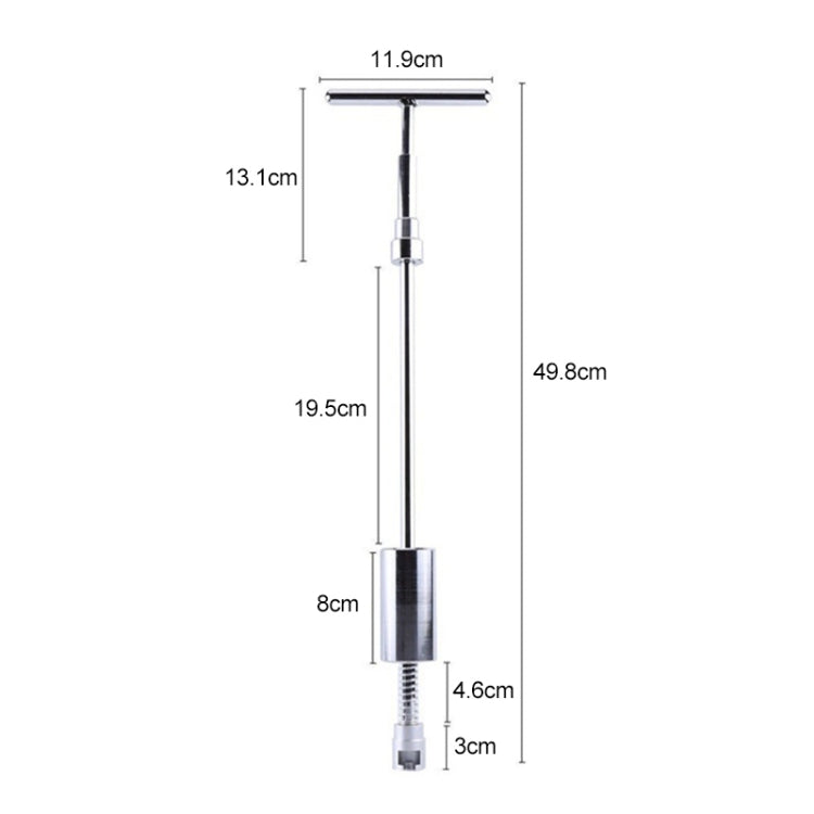 19件套 汽車凹陷鈑金維修工具套件銀T凹痕拉拔器