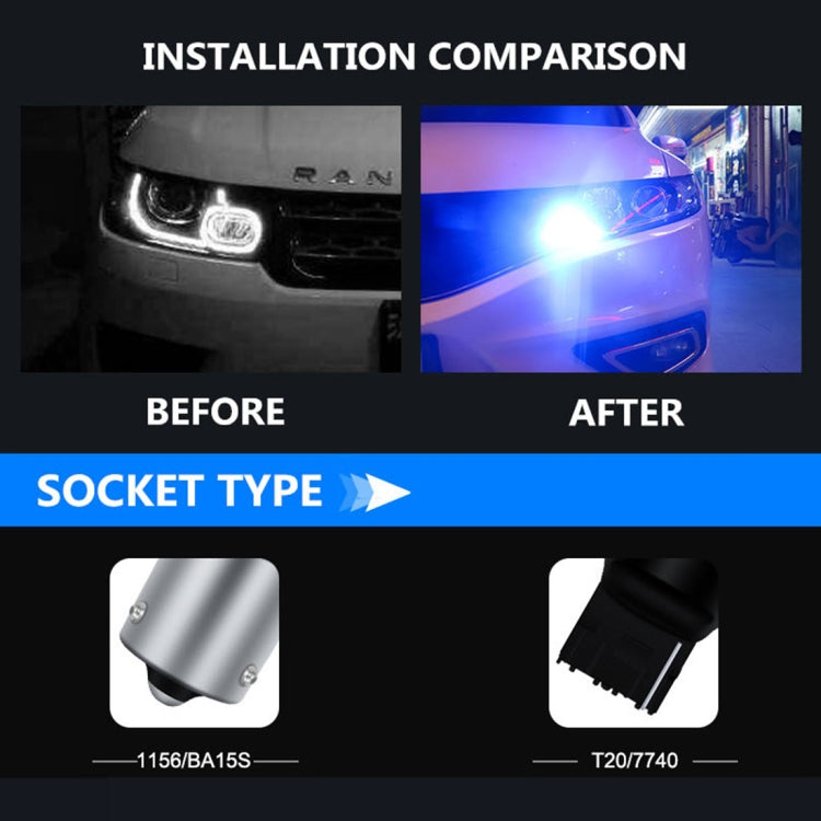 1156/BA15S 汽車日行燈 轉向燈帶81個3030LED燈珠 工作電壓/功率：DC12V 3.7W，長度：2米