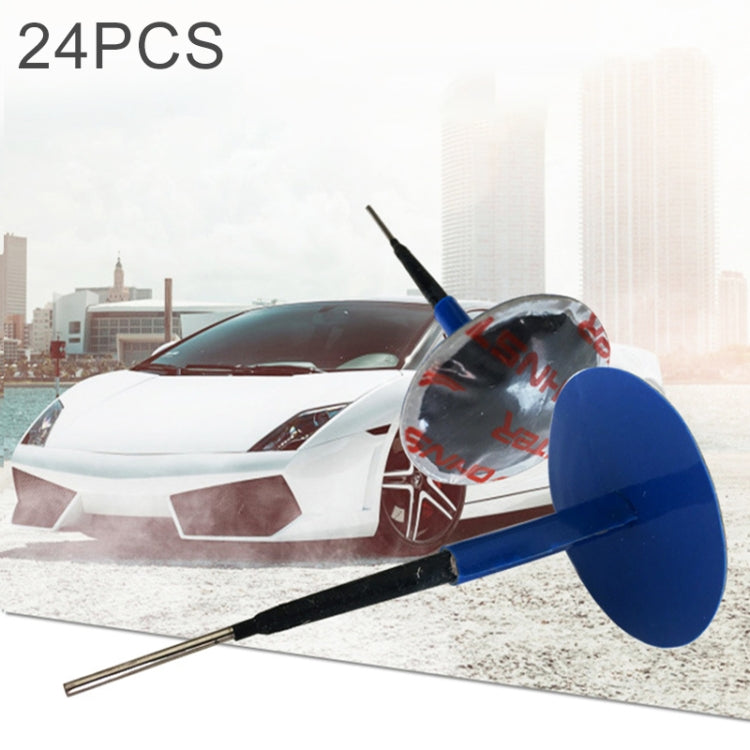 24 PCS 6mm蘑菇釘補胎丁整體塞膠片輪胎修補補胎