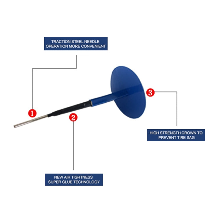 24 PCS 6mm蘑菇釘補胎丁整體塞膠片輪胎修補補胎