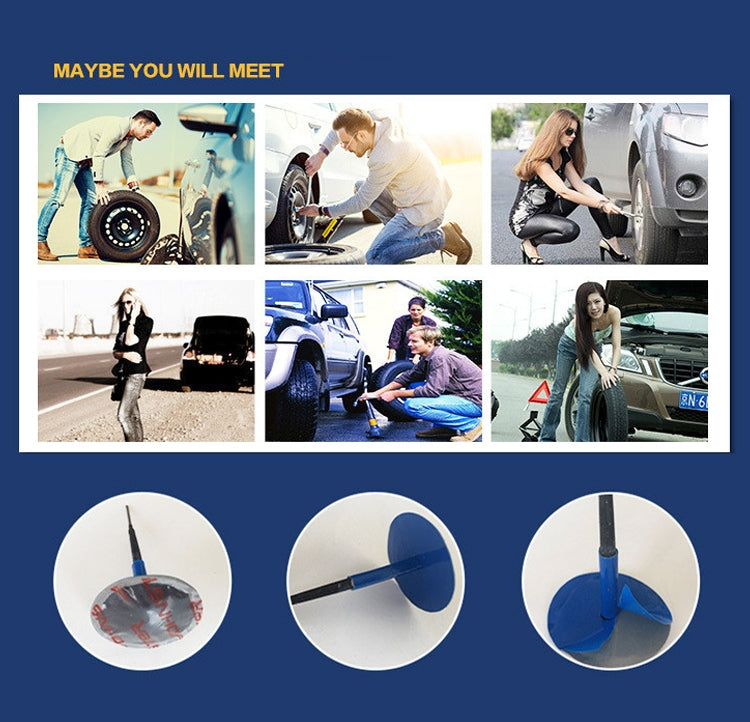 24 PCS 6mm蘑菇釘補胎丁整體塞膠片輪胎修補補胎