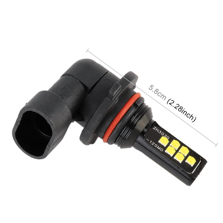 一對 9005 DC9-16V / 3.5W / 6000K / 320LM 汽車霧燈 帶12顆ZH3030燈珠 帶恆流