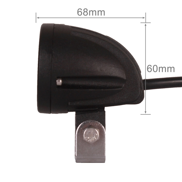 10W 強光聚光工作燈 LED防水聚光燈 越野射燈 防水 1燈珠 工作電壓：DC9-32V, 流明:1000, 色溫:6500K