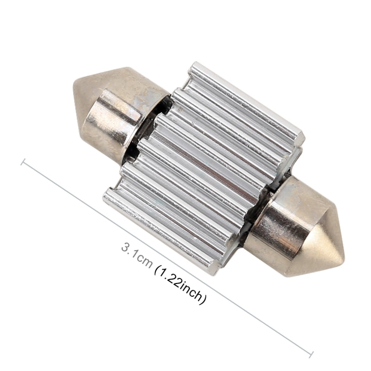 10 PCS 31mm DC12V / 2W / 7000K / 80LM 閱讀燈 帶4顆5050燈珠