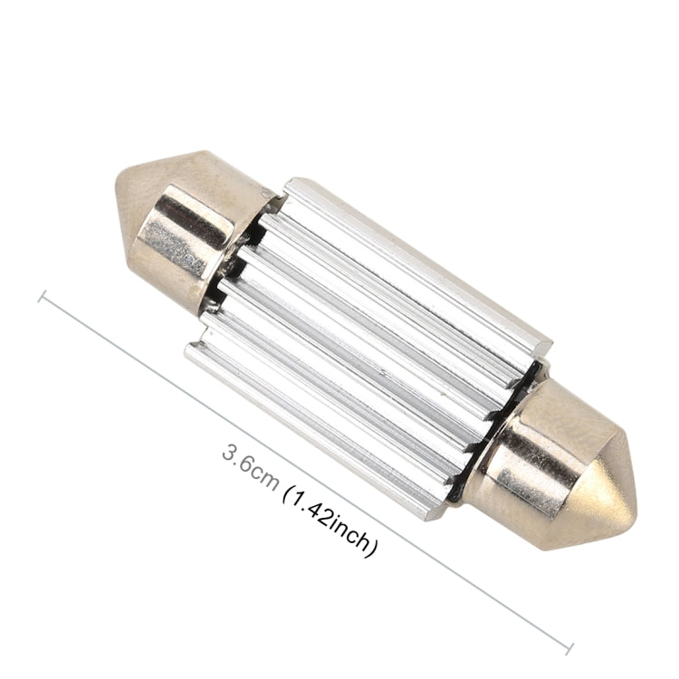 10 PCS 36mm DC12V / 1.7W / 7000K / 70LM 閱讀燈 帶3顆5050燈珠