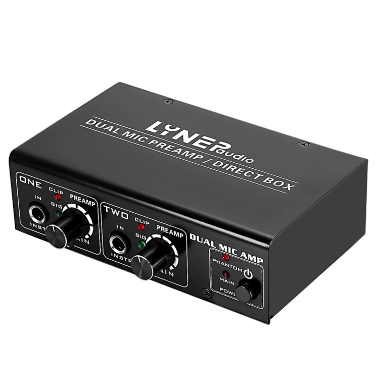 LINEPAUDIO A961雙路話筒放大器電吉它電貝司放大器