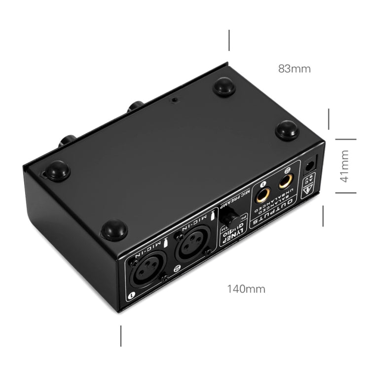 LINEPAUDIO A961雙路話筒放大器電吉它電貝司放大器