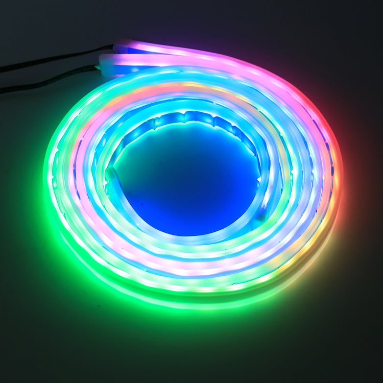 1.5m 汽車通用七彩門邊燈裝飾燈 帶5050燈珠 DC12V 17W 線長: 2m