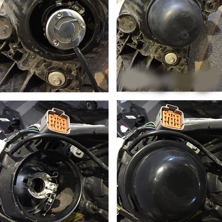 一對 K90通用型汽車大燈疝氣燈硅膠防塵罩，內徑9cm