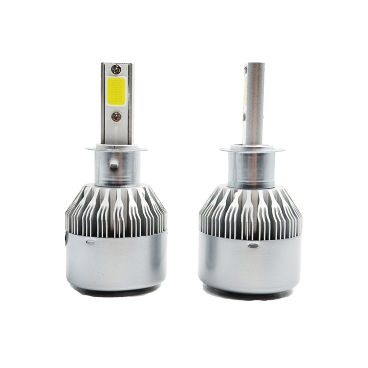2pcs H3 18W 1800LM 6000K Waterproof IP68 Car Auto LED Headlight with 2 COB LED Lamps, DC 9-36V, H3